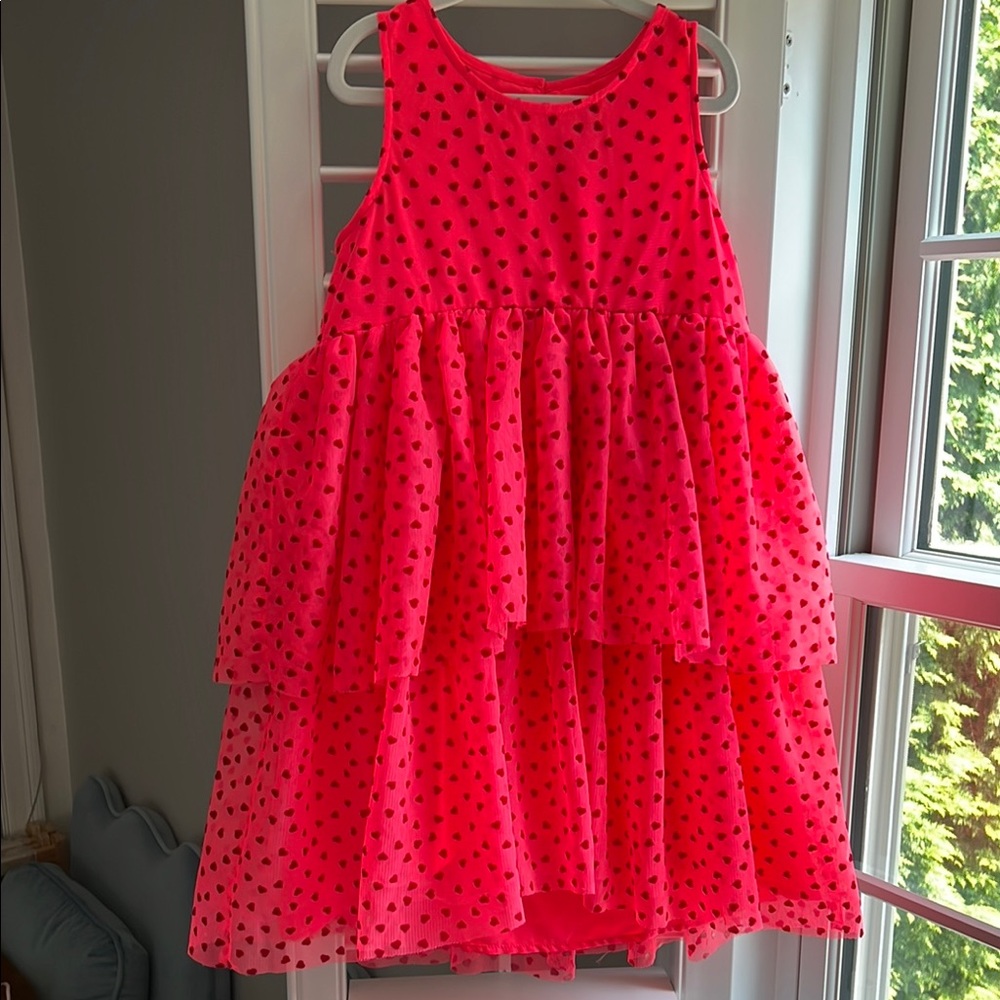 Cat & Jack hearts tulle dress for little girl
